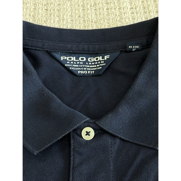 Polo GOLF Ralph Lauren Shirt Mens Pro Fit Sz XL Blue Stripe White Rare Deadstock - Picture 5 of 7